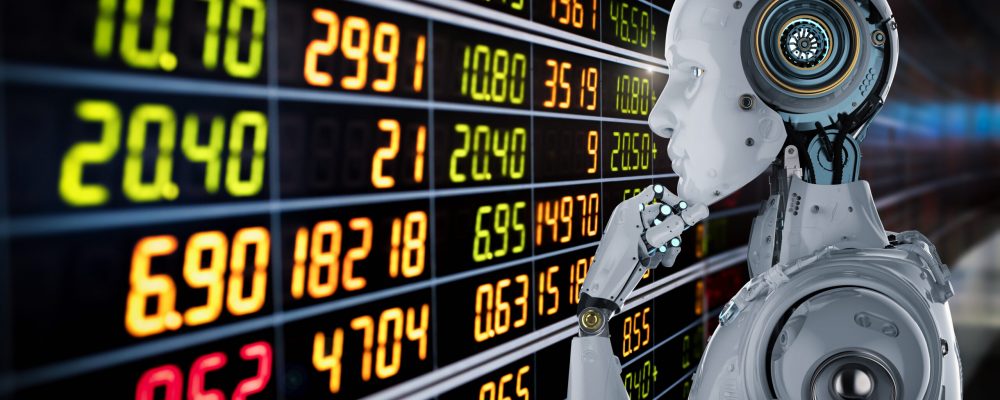 3d,Rendering,Humanoid,Robot,Analyze,Stock,Market