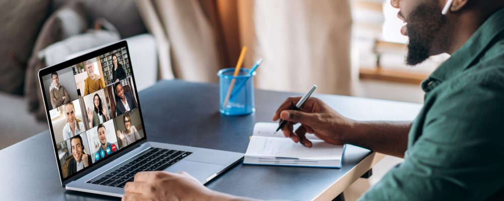 man teaching class to earn passive income