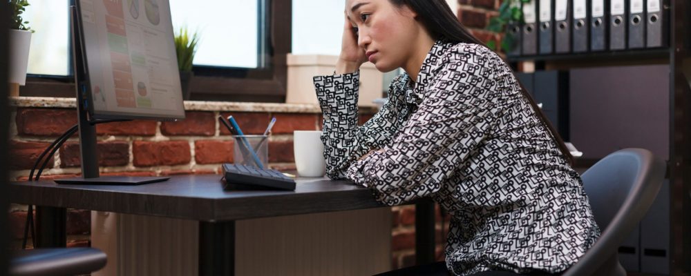 Marketing,Agency,Asian,Employee,Worried,About,Business,Financial,Problems,And