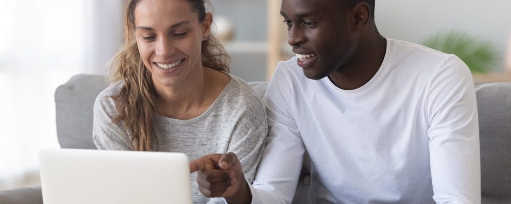 Happy,Mixed,Race,Family,Spouse,Making,Monthly,Budget,Calculations,,Last